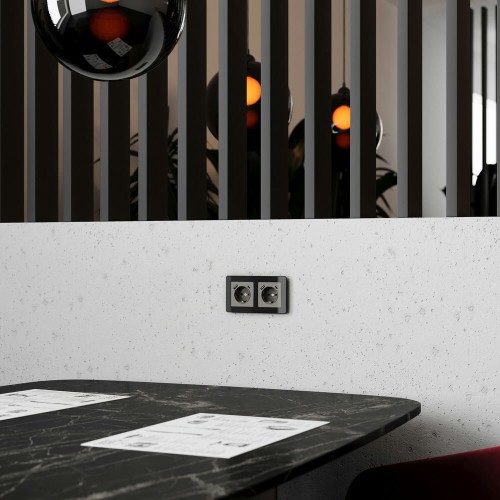 W1179544 Накладка для розетки USB (графит акрил) Werkel a064100