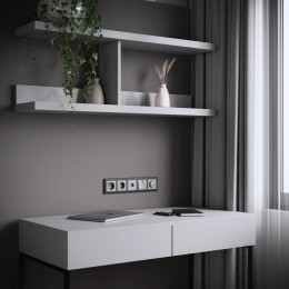 W1171765 Розетка с заземлением, шторками и USB тип A+C (серебряный матовый) Werkel a063618