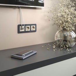 W1181303 Розетка ТВ+Ethernet RJ-45 6 cat.(слоновая кость) Werkel a056110