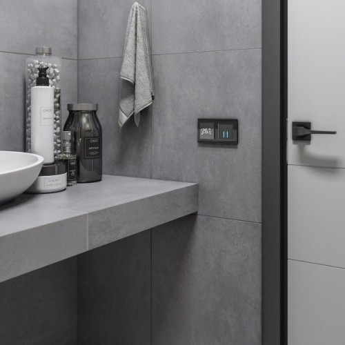 W1151208 Умный сенсорный терморегулятор для теплого пола (черный) Werkel a056754