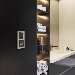 W1151208 Умный сенсорный терморегулятор для теплого пола (черный) Werkel a056754