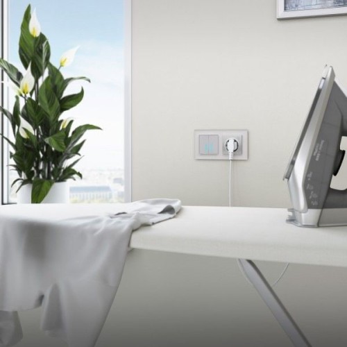 W4520606 Умный сенсорный выключатель двухклавишный серебряный Werkel a048324