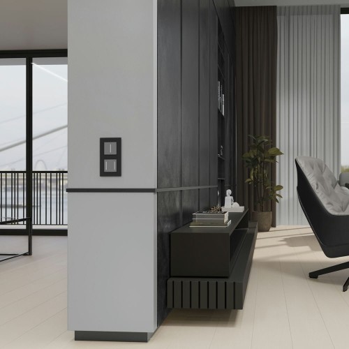 W4512006 Сенсорный выключатель одноклавишный с подсветкой (серебряный) Werkel a063599