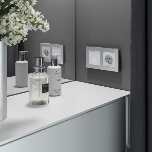 W4520601 Умный сенсорный выключатель двухклавишный Белый Antik Werkel a048322