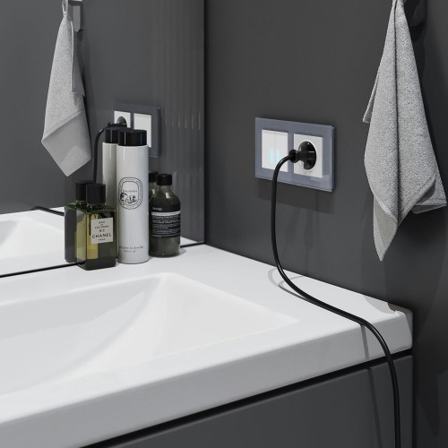 W4520601 Умный сенсорный выключатель двухклавишный Белый Antik Werkel a048322