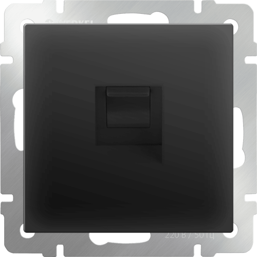 W1182008 Телефонная розетка  RJ-11  (черный матовый) Antik Werkel a051604