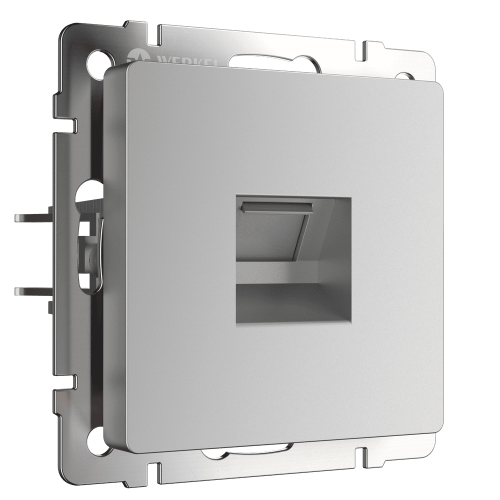 W1182006 Телефонная розетка  RJ-11  (серебряный) Antik Werkel a051516