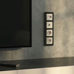 W1183043 ТВ-розетка оконечная (айвори акрил) Werkel a064065