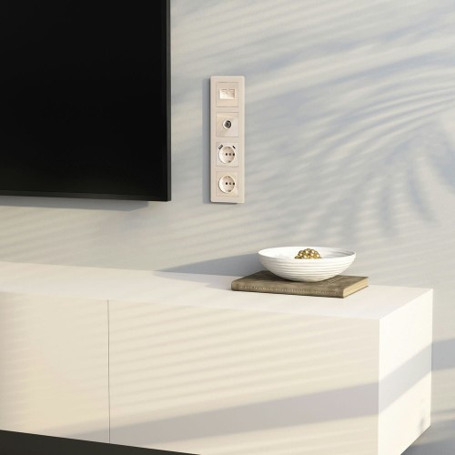 W1183043 ТВ-розетка оконечная (айвори акрил) Werkel a064065