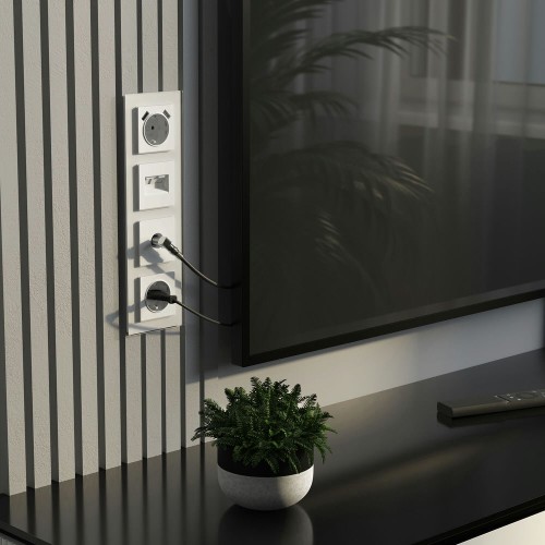 W1183061 ТВ-розетка оконечная (белый матовый) Werkel a062409