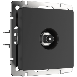 W1183008 ТВ-розетка оконечная  (черный матовый) Antik Werkel a051612