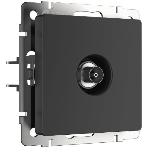 W1183008 ТВ-розетка оконечная  (черный матовый) Antik Werkel a051612