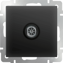 W1183008 ТВ-розетка оконечная  (черный матовый) Antik Werkel a051612