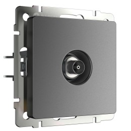 W1183064 ТВ-розетка оконечная (графит матовый) Werkel a063109