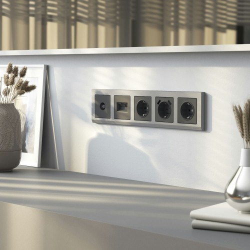 W1183064 ТВ-розетка оконечная (графит матовый) Werkel a063109