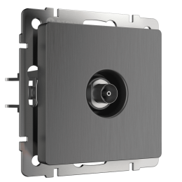 W1183004 ТВ-розетка оконечная (графит рифленый) Antik Werkel a050758