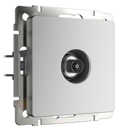 W1183065 ТВ-розетка оконечная (серебряный матовый) Werkel a063621