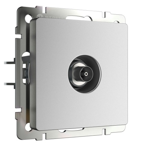 W1183065 ТВ-розетка оконечная (серебряный матовый) Werkel a063621