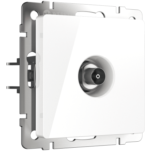 W1184001 ТВ-розетка проходная  (белая) Antik Werkel a051116