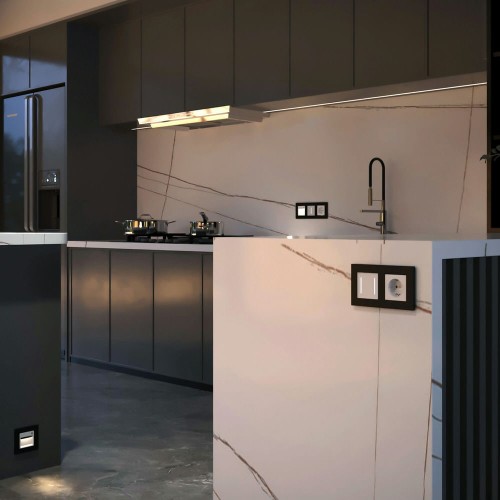 W4523001 Умный сенсорный выключатель двухклавишный (белый) Werkel a064140