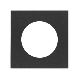 Накладка евро-американской розетки черный матовый Simon 100, 10000047-238