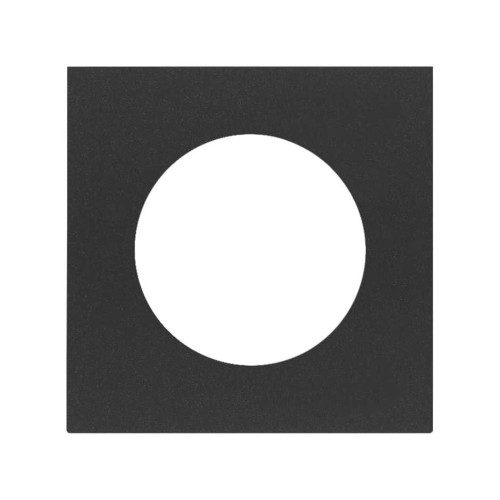 Накладка евро-американской розетки черный матовый Simon 100, 10000047-238