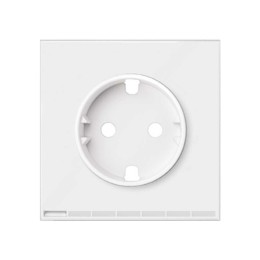 Накладка розетки iO Schuko белый матовый Simon 100, 10004041-230