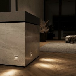 W1154606 Встраиваемая LED подсветка три режима с датчиком движения (серебряный) Werkel a062472