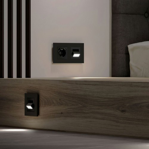 W1154708 Встраиваемая LED подсветка Turn (черный матовый) Werkel a064562