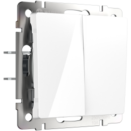 W1120001 Выключатель  двухклавишный  (белый) Antik Werkel a051135