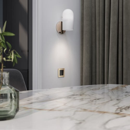 W1120048 Выключатель двухклавишный (черный акрил) Werkel a064037