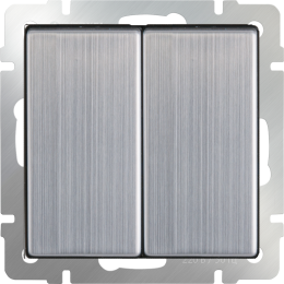 W1120002 Выключатель двухклавишный (глянцевый никель) Antik Werkel a051081