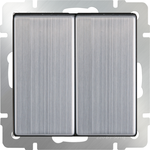 W1120002 Выключатель двухклавишный (глянцевый никель) Antik Werkel a051081