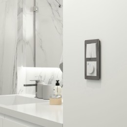 W1122161 Выключатель двухклавишный проходной с подсветкой (белый матовый) Werkel a062402