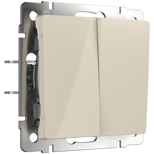 W1122003 Выключатель двухклавишный проходной (слоновая кость) Antik Werkel a051485