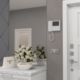 W1220106 Выключатель двухклавишный с подсветкой (серебряный) Hammer Werkel a052087