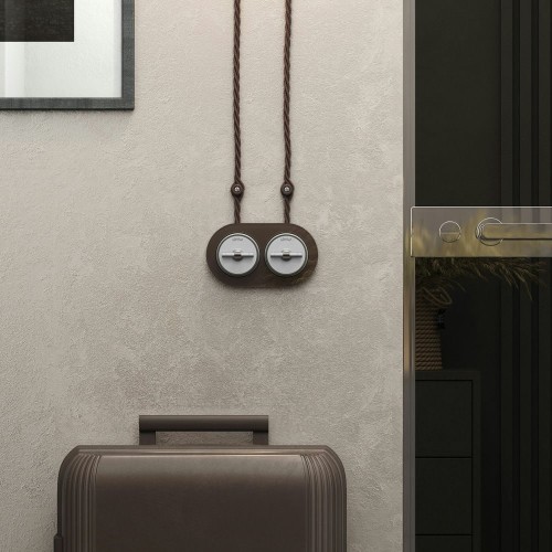 W5822050 Выключатель на 4 положения двухклавишный (белый матовый/хром) Vintage Werkel a058777