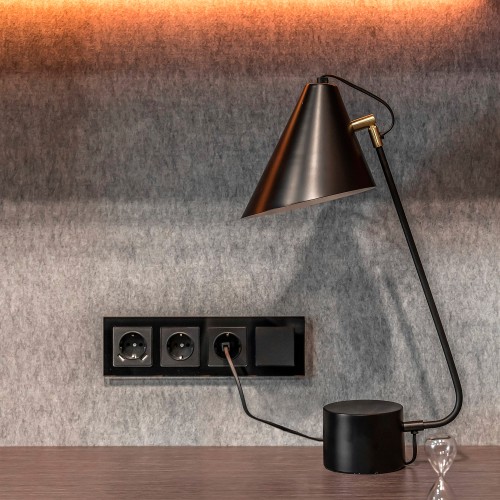 W1110008 Выключатель одноклавишный  (черный матовый) Antik Werkel a051608