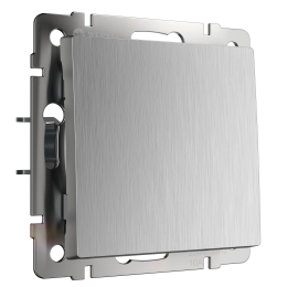 W1112009 Выключатель одноклавишный проходной (cеребряный рифленый) Antik Werkel a051348