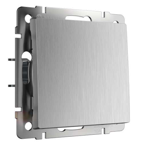 W1112009 Выключатель одноклавишный проходной (cеребряный рифленый) Antik Werkel a051348