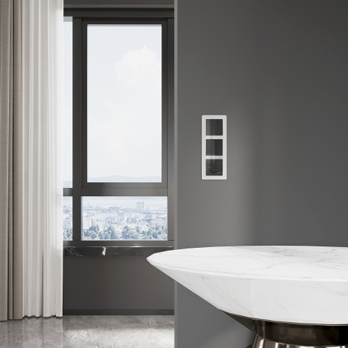 W1112048 Выключатель одноклавишный проходной (черный акрил) Werkel a064035