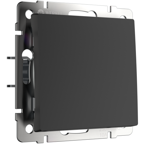 W1112008 Выключатель одноклавишный проходной (черный матовый) Antik Werkel a051626