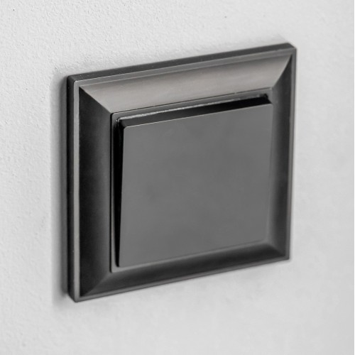 W1112008 Выключатель одноклавишный проходной (черный матовый) Antik Werkel a051626