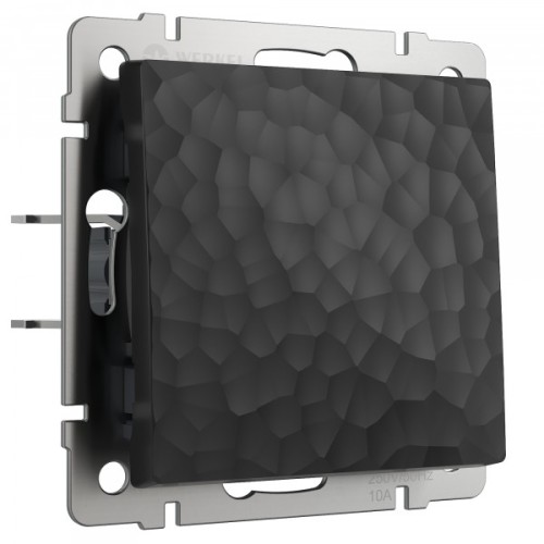 W1212008 Выключатель одноклавишный проходной (черный) Hammer Werkel a052055