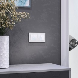 W1212101 Выключатель одноклавишный проходной с подсветкой (белый) Hammer Werkel a052028