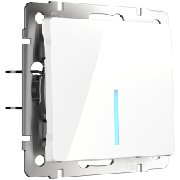 W1112101 Выключатель одноклавишный проходной с подсветкой (белый) Antik Werkel a051118