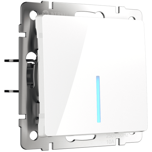 W1112101 Выключатель одноклавишный проходной с подсветкой (белый) Antik Werkel a051118