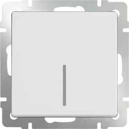 W1112101 Выключатель одноклавишный проходной с подсветкой (белый) Antik Werkel a051118