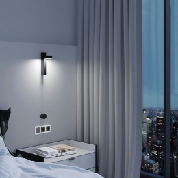 W1112144 Выключатель одноклавишный проходной с подсветкой (графит акрил) Werkel a064080