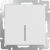 W1110101 Выключатель одноклавишный с подсветкой(белый) Antik Werkel a051110